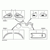 Схема вузла: Графіка та Емблема (5EL4) Yamaha XVS1100 Drag Star