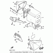 Схема узла: Боковая крышка Yamaha XV1100 Virago