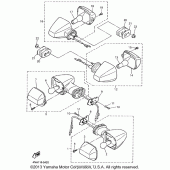 Схема узла: Поворотники Yamaha YZF600R Thundercat