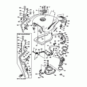 Схема узла: Топливный бак Yamaha XV1700 Road Star Warrior