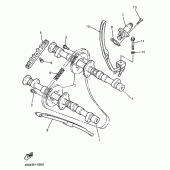 Схема узла: Распредвал и Цепь ГРМ Yamaha XJ900 Diversion