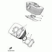 Схема вузла: Циліндр Yamaha XV250 Virago