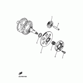 Схема вузла: Привід стартера Yamaha XV250 V-Star