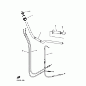 Схема узла: Руль и Тросики Yamaha FZ6 FZ6 FAZER