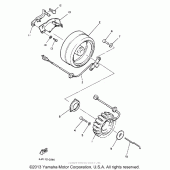 Схема узла: Генератор Yamaha XVZ1300 Venture Royale