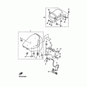 Схема вузла: Сидіння Yamaha XVZ1300 Royal Star Tour Classic