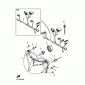 Схема узла: Фара Yamaha FZS600 FAZER