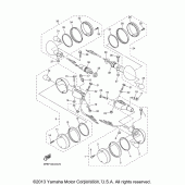 Схема узла: Поворотники Yamaha XVS1100 V-Star Midnight Custom