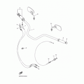 Схема вузла: Руль і тросики 1 Yamaha XVS400 Drag Star