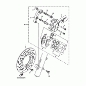 Схема вузла: Переднє гальмо Yamaha TTR230 TT-R230
