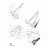 Схема вузла: Бічна кришка Yamaha WR250 WR250X