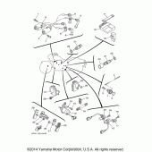 Схема вузла: Електроустаткування (1) Yamaha XV1700 Road Star Midnight Warrior