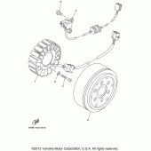 Схема узла: Генератор Yamaha XV1600 Road Star Silverado