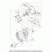 Схема вузла: Фара Yamaha XVS650 V-Star Custom