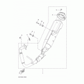 Схема узла: Выхлопная система Yamaha YZF-R125