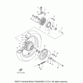 Схема вузла: Заднє колесо Yamaha TTR125 TT-R125