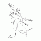 Схема вузла: Кермо та Тросики Yamaha TTR125 TT-R125