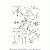 Схема вузла: Электрооборудование (1) Yamaha TTR125 TT-R125