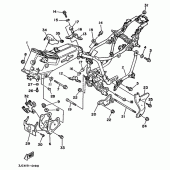 Схема узла: Рама Yamaha XV535 Virago