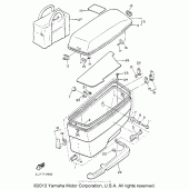 Схема вузла: Saddlebag (1) Yamaha XVZ1300 Venture Royale