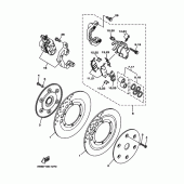 Схема вузла: Переднє гальмо Yamaha XV1600 Wild Star