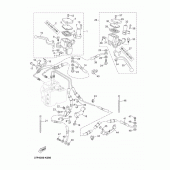Схема вузла: Передній гальмівний циліндр Yamaha YP250 X-MAX