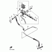 Схема узла: Maitre cylindre av 2 Yamaha FZX750