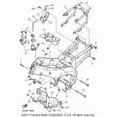Схема узла: Рама Yamaha YZF600R Thundercat