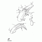 Схема узла: Крыло Yamaha YZ400