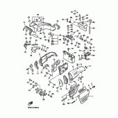 Схема вузла: Бічна кришка Yamaha VMX12 V-MAX