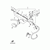 Схема узла: Передний тормозной цилиндр Yamaha WR250 WR250Z