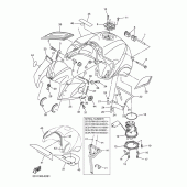 Схема узла: Топливный бак Yamaha FZ1 FZ1 FAZER (Naked)