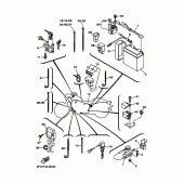 Схема вузла: Электрооборудование 2 Yamaha XV1700 Road Star Warrior