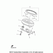 Схема узла: Панель приборов Yamaha XVS950 Bolt C-Spec