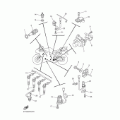 Схема вузла: Електроустаткування 1 Yamaha YZF-R1 R1