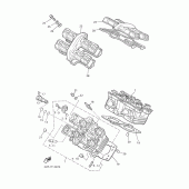 Схема вузла: Головка циліндра Yamaha VMX12 V-MAX