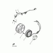 Схема узла: Генератор Yamaha XV750 Virago