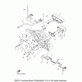 Схема узла: Задний фонарь (Стоп-сигнал) Yamaha XVS1300 Stryker