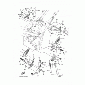 Схема узла: Подножки и Подставка Yamaha YZF-R25