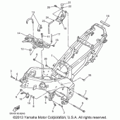 Схема вузла: Рама Yamaha YZF600R Thundercat