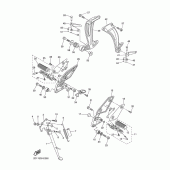 Схема узла: Подножки и Подставка Yamaha FZ1 FZ1 FAZER (Naked)