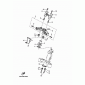 Схема вузла: Рульовий механізм Yamaha XSR700/MTM690