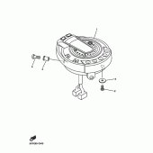 Схема узла: Панель приборов Yamaha FZ6 FZ6 FAZER