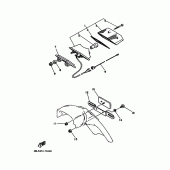 Схема вузла: Задний фонарь (Стоп-сигнал) Yamaha DT125 DT125R