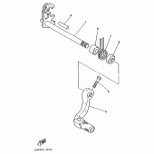 Схема узла: Вал переключения Yamaha YZ250 YZ250