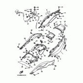 Схема вузла: Бічна кришка Yamaha XP500 T-MAX