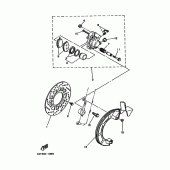 Схема узла: Передний тормоз Yamaha XT225 XT225
