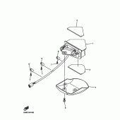 Схема узла: Задний фонарь (Стоп-сигнал) Yamaha WR450F