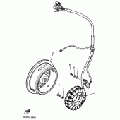 Схема узла: Генератор Yamaha SRX400