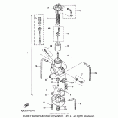 Схема узла: Карбюратор Yamaha WR250 WR250Z